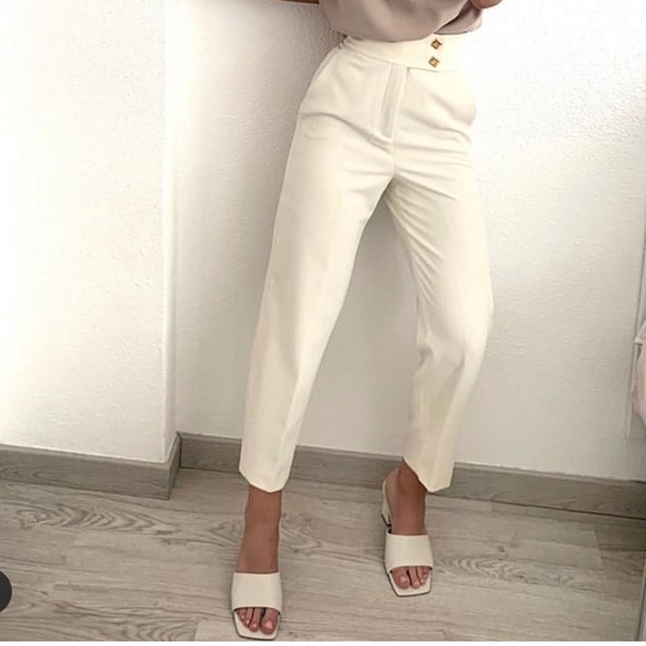 GORGEOUS ZARA NWT 2 Piece Blouse & Pants Set - Picture 10 of 11